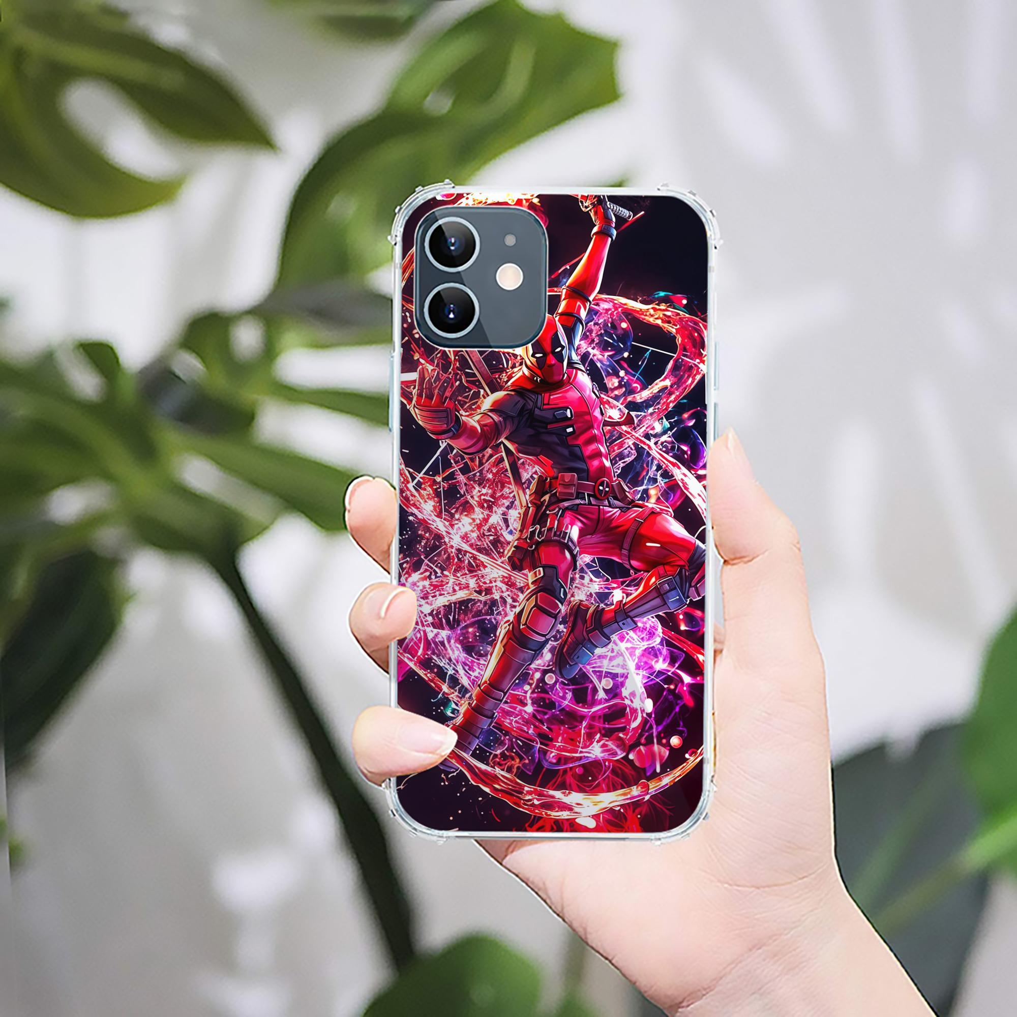 （画像用） Deadpool デッドプール 【iPhone 12シリーズ対応】透明スマホケース（クリアソフトケース）
